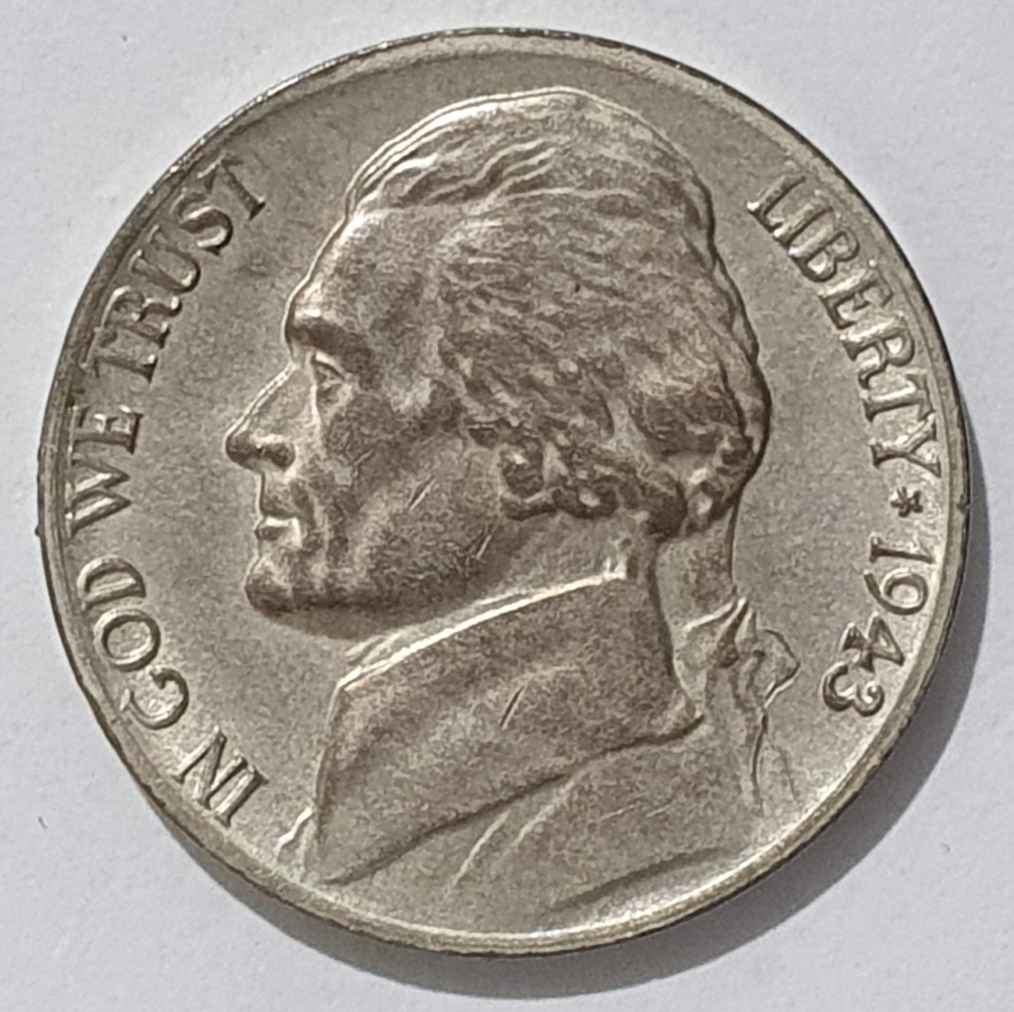 1943-P-US-War-Time-Five-Cents-Coin-With-37%-Silver!